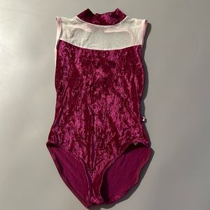 Yumiko Camila leotard in crushed velvet adult XS